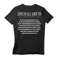 Love is All Around Tour T-Shirt Black