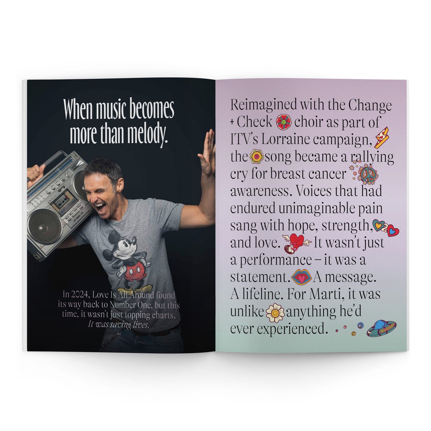 Love is All Around Tour Brochure — Summer 2025