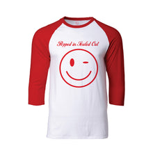 Load image into Gallery viewer, Popped in Souled Out Smiley Raglan T-Shirt