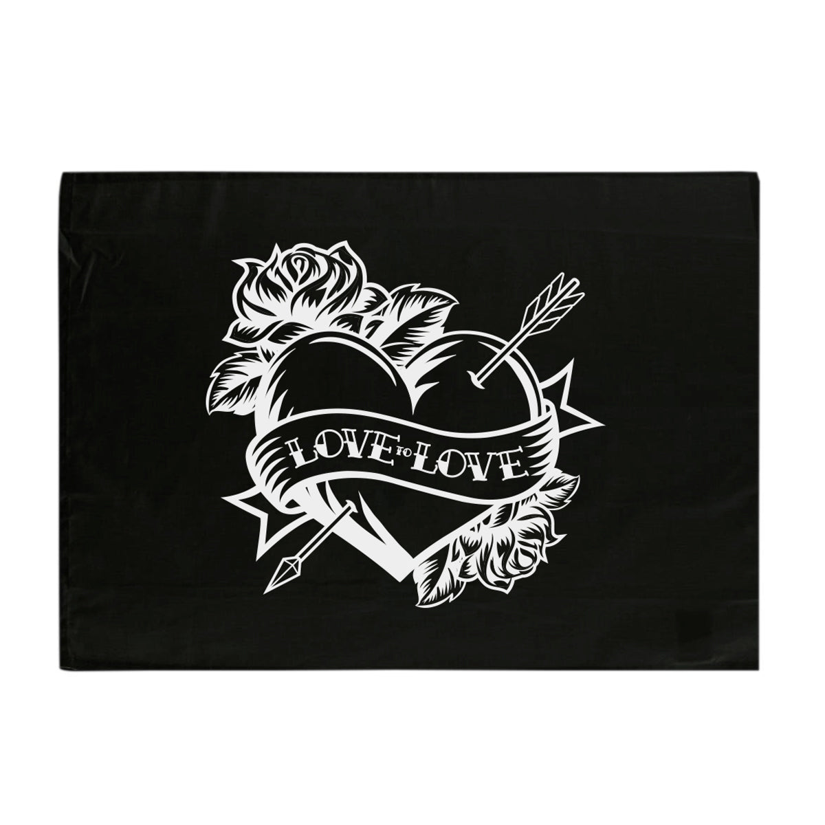 Love to Love Black Edition Tea Towel